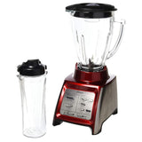 Designed for Life 48 oz. 7 Speed Red Blender with Smoothie Cup
