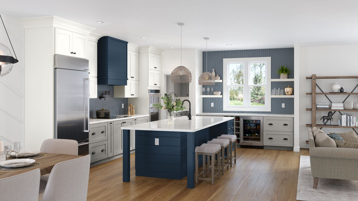 allen + roth Aveley 24-in W x 36.125-in H x 12-in D Linen Blind Corner Wall Fully Assembled Cabinet (Flat Panel Shaker Style)