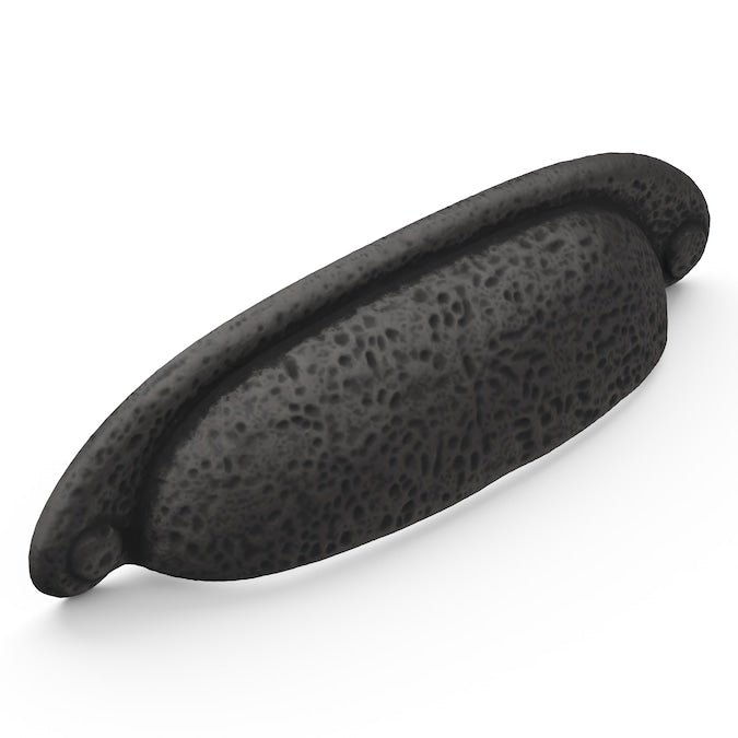 Hickory Hardware Refined Rustic 3-in or 3-3/4-in (96mm) Center to Center Dual Mount Oval Cup Drawer Pull