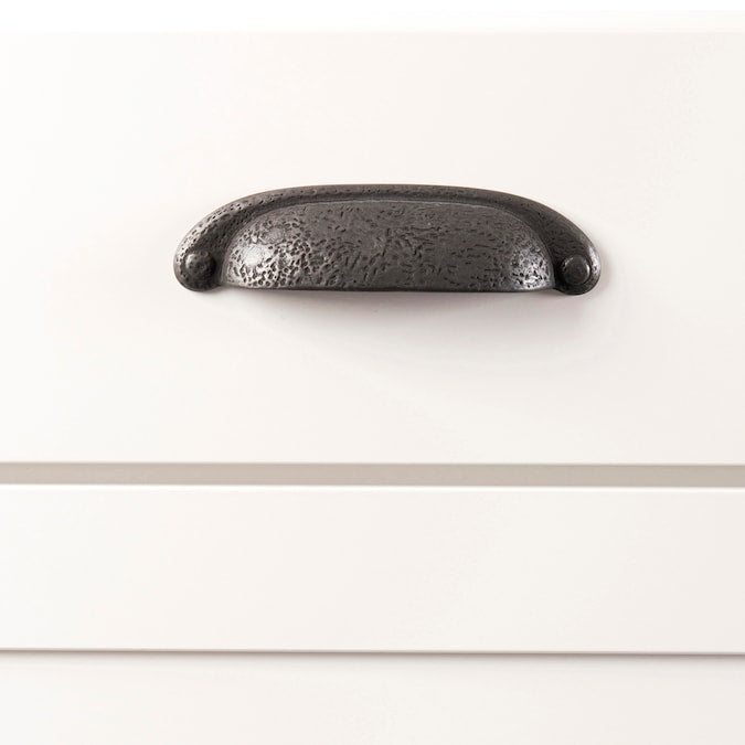 Hickory Hardware Refined Rustic 3-in or 3-3/4-in (96mm) Center to Center Dual Mount Oval Cup Drawer Pull