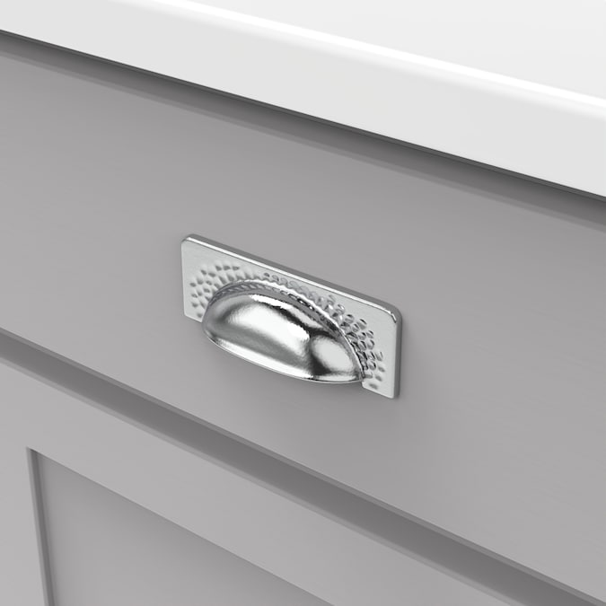 Hickory Hardware Craftsman 3-3/4-in (96mm) Center to Center Chrome Arch Cup Drawer Pull
