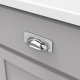Hickory Hardware Craftsman 3-3/4-in (96mm) Center to Center Chrome Arch Cup Drawer Pull