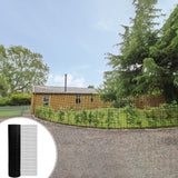 Bybafun 50-ft x 4-ft 17-Gauge Black PVC Coated Steel Welded Wire Rolled Fencing with Mesh Size 1/2-in x 1/2-in