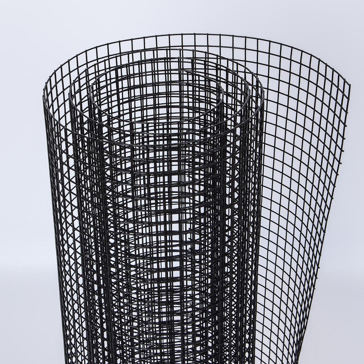 Bybafun 50-ft x 4-ft 17-Gauge Black PVC Coated Steel Welded Wire Rolled Fencing with Mesh Size 1/2-in x 1/2-in