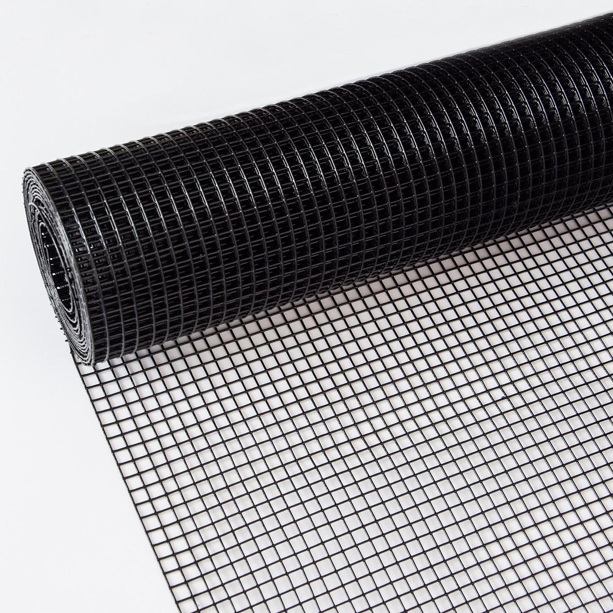 Bybafun 50-ft x 4-ft 17-Gauge Black PVC Coated Steel Welded Wire Rolled Fencing with Mesh Size 1/2-in x 1/2-in
