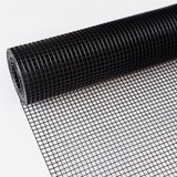 Bybafun 50-ft x 4-ft 17-Gauge Black PVC Coated Steel Welded Wire Rolled Fencing with Mesh Size 1/2-in x 1/2-in