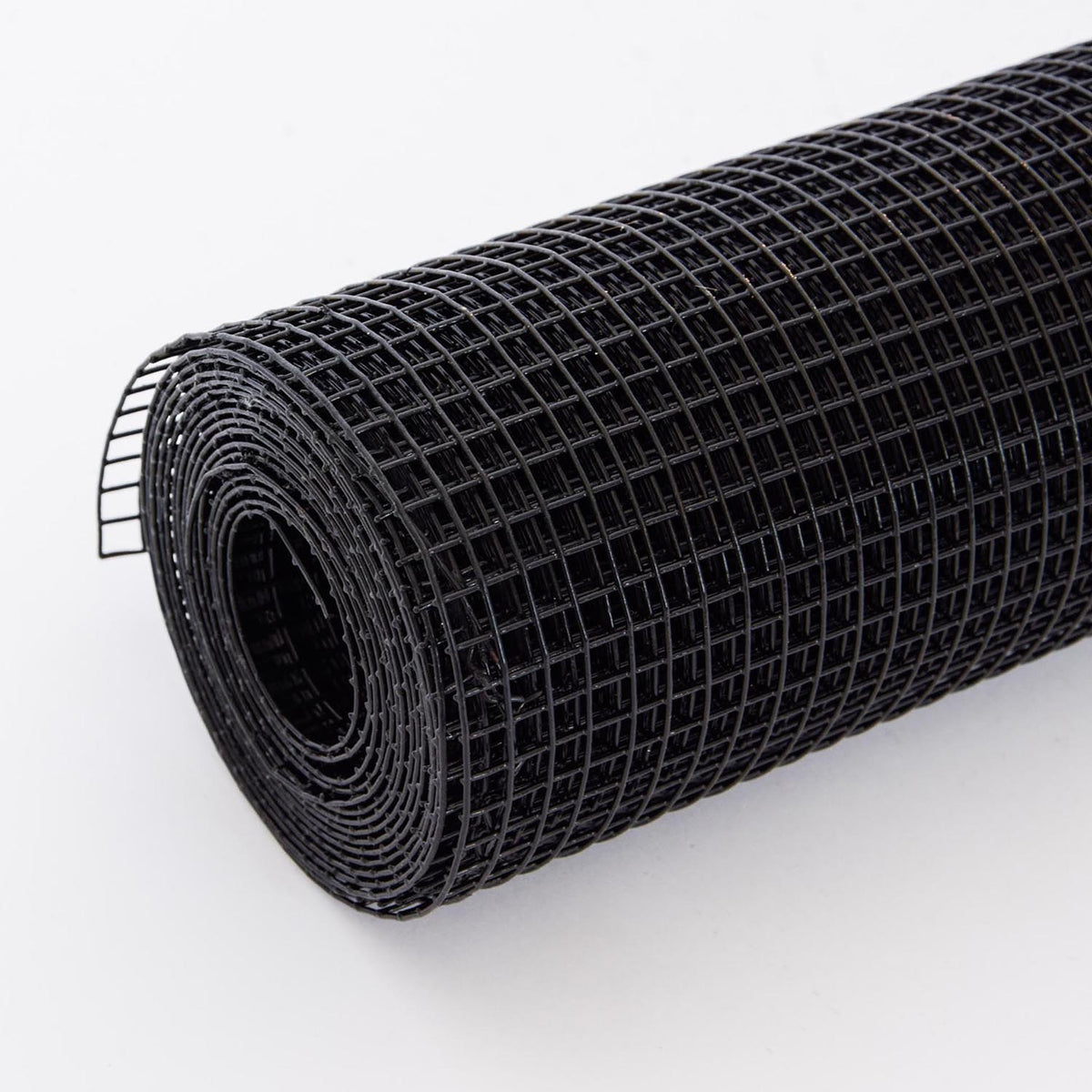 Bybafun 50-ft x 4-ft 17-Gauge Black PVC Coated Steel Welded Wire Rolled Fencing with Mesh Size 1/2-in x 1/2-in