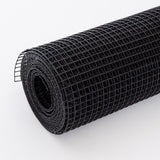 Bybafun 50-ft x 4-ft 17-Gauge Black PVC Coated Steel Welded Wire Rolled Fencing with Mesh Size 1/2-in x 1/2-in