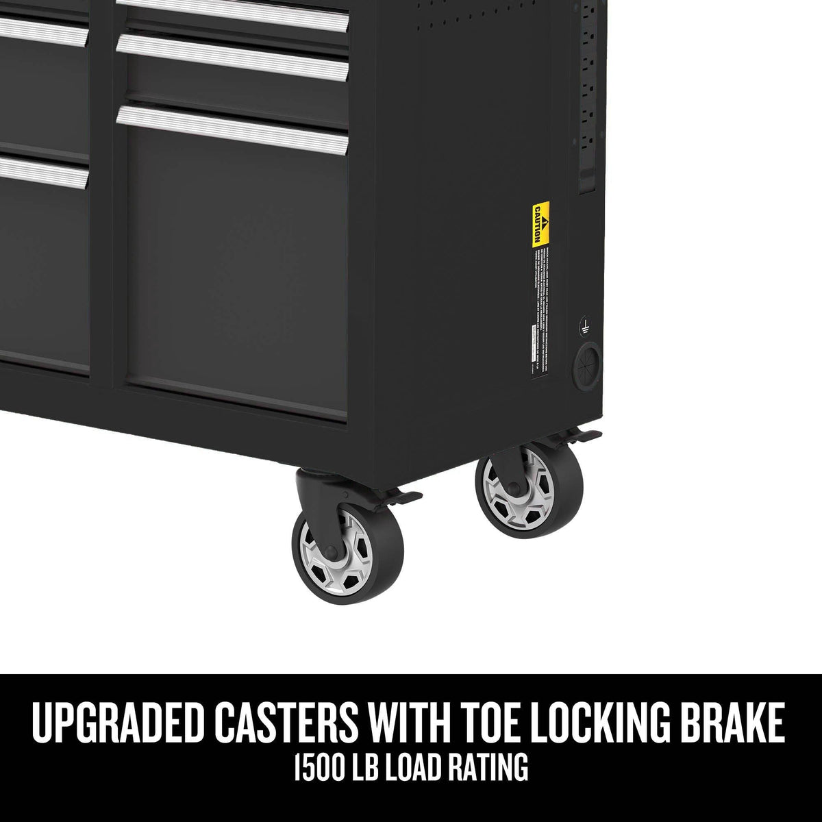 CRAFTSMAN 2000 Series 51.2-in L x 37.5-in H 8-Drawer Rolling Black Wood Work Bench with Butcher Block Top
