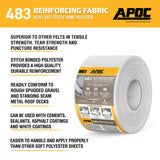 APOC 483 Reinforcing Polyester Roof Fabric, 4-in x 75-ft Roll