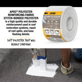 APOC 483 Reinforcing Polyester Roof Fabric, 4-in x 75-ft Roll