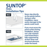 SUNTOP Suntop Horiz Plastic Closure Strip, 6-Pack, 24 in Length