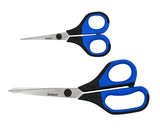 Kobalt Stainless Steel Non-Slip Soft Grip Scissor Set, 5.5-in & 8.5-in