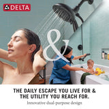 Delta In2ition Stainless 6-in Square Dual/Combo Shower Head, 1.75 GPM