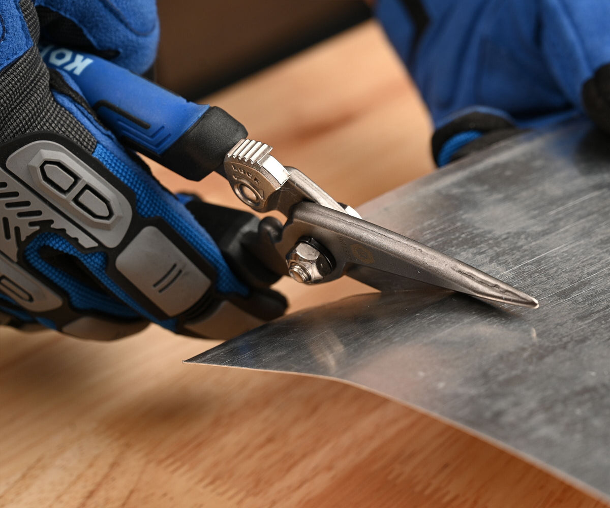 Kobalt 8-in Serrated Molded Grip Heavy-Duty Scissors