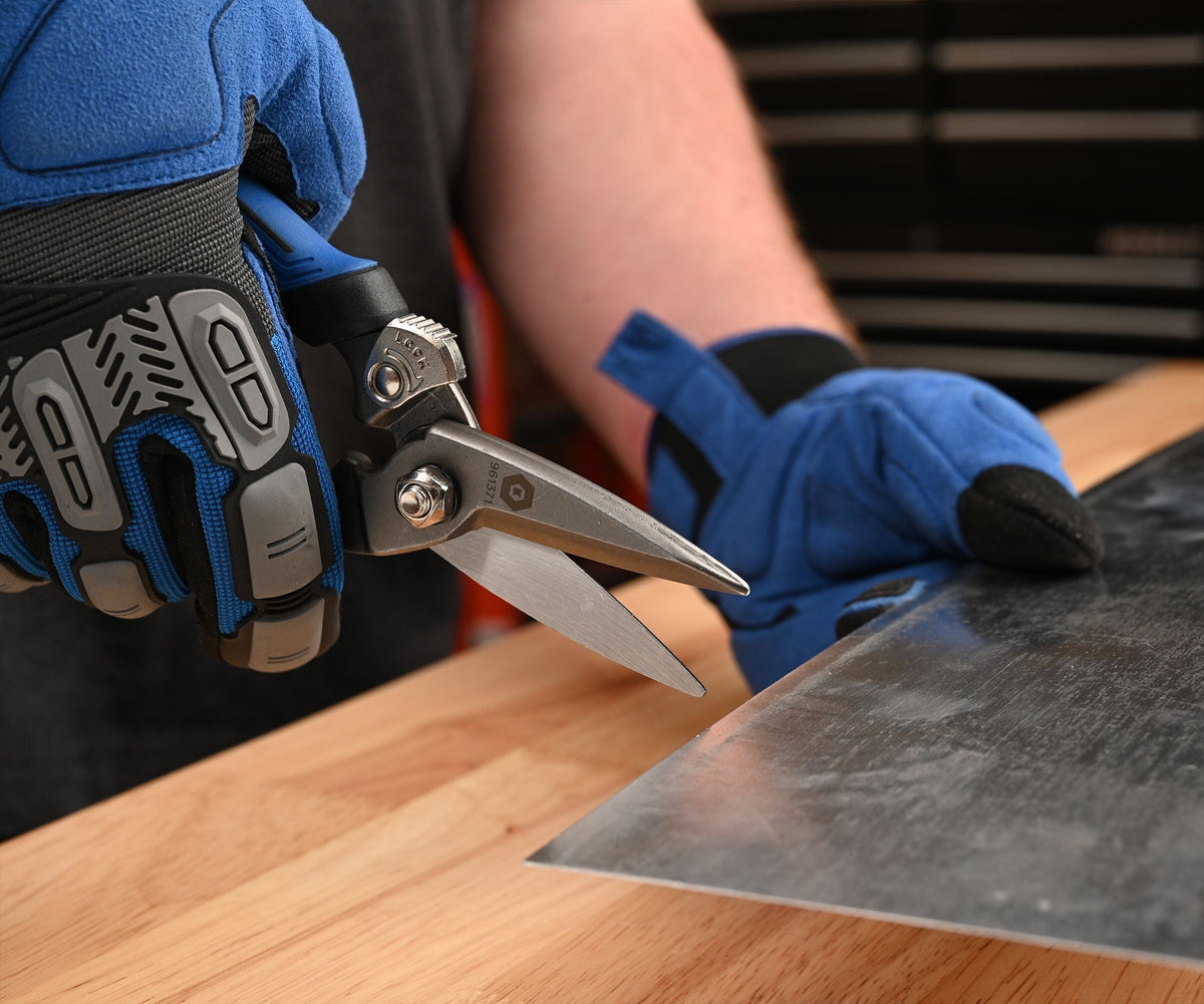 Kobalt 8-in Serrated Molded Grip Heavy-Duty Scissors