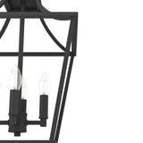 Hunter Laurel Ridge 4-Light Natural Iron Traditional Lantern LED Medium Hanging Pendant Light