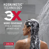 Delta Nura Stainless 1-Handle In2ition Shower Faucet with Valve, 6.5-in Round Head