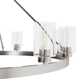Hunter Hartland 12-Light Brushed Nickel Transitional Led Chandelier