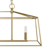 Hunter Fair Oaks 4-Light Satin Gold TransitionalCage Chandelier