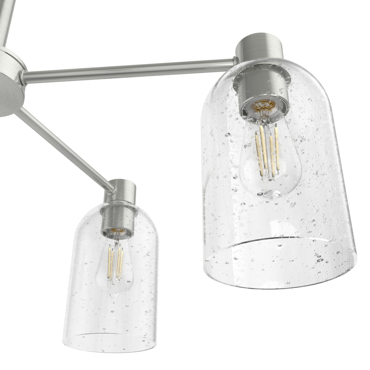 Hunter Lochemeade 5-Light Brushed Nickel Transitional Led Chandelier