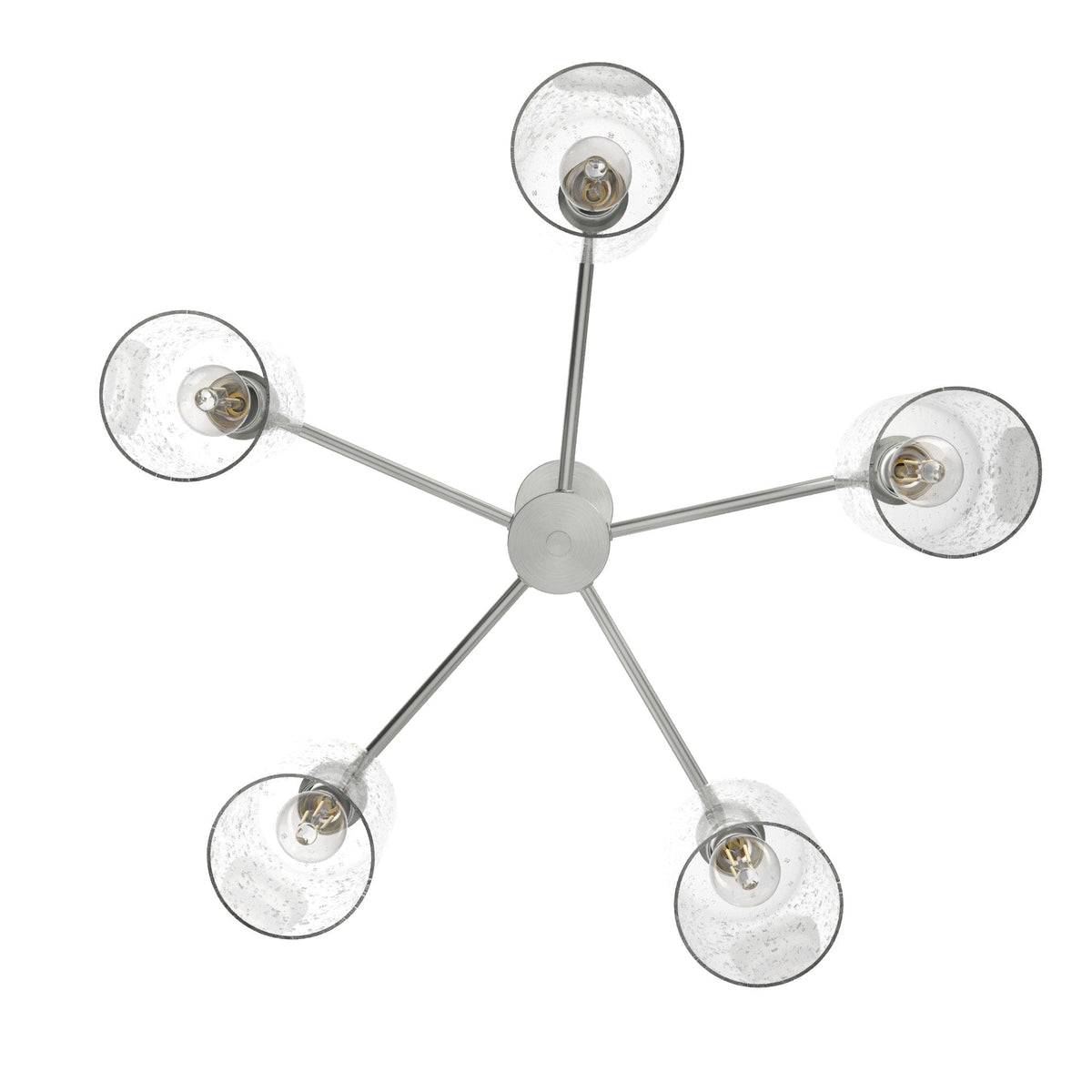 Hunter Lochemeade 5-Light Brushed Nickel Transitional Led Chandelier