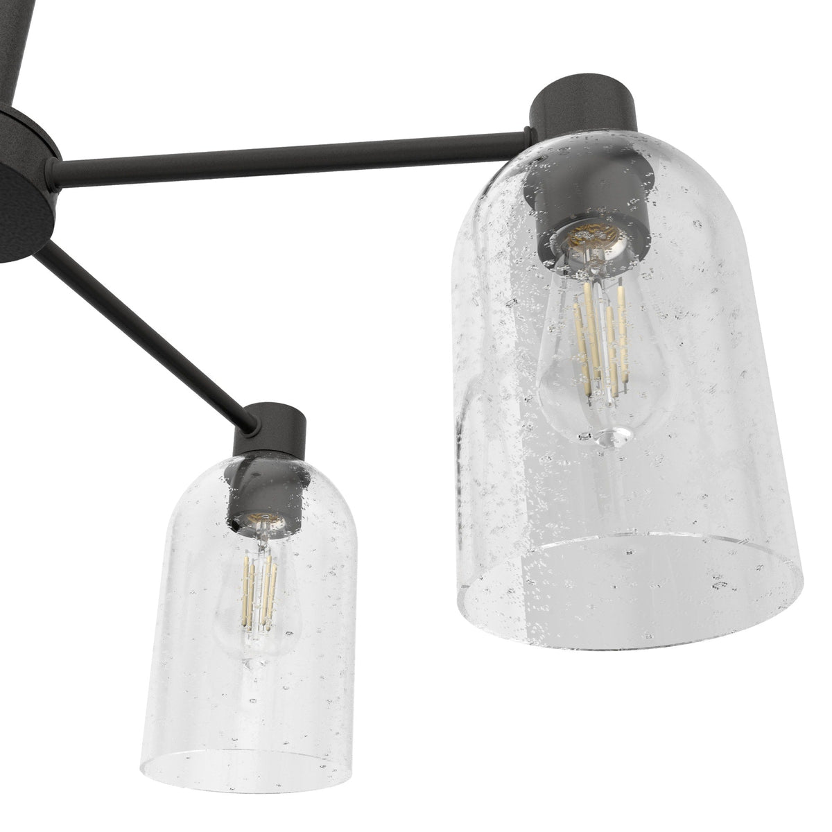 Hunter Lochemeade 5-Light Matte Gray Transitional Led Chandelier