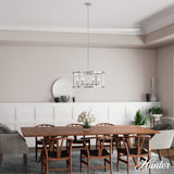 Hunter Astwood 6-Light Polished Nickel Transitional Led Chandelier