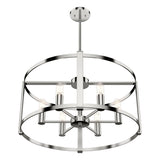Hunter Astwood 6-Light Polished Nickel Transitional Led Chandelier