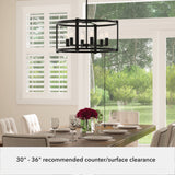 Hunter Astwood 6-Light Matte Black Transitional Led Chandelier