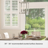 Hunter Astwood 4-Light Polished Nickel Transitional Led Chandelier