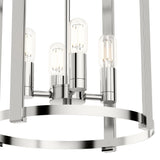 Hunter Astwood 4-Light Polished Nickel Transitional Led Chandelier