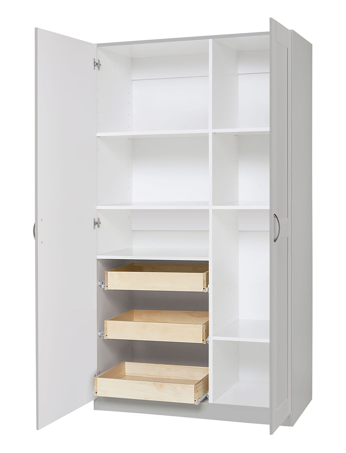 Estate 38.5-in W x 70.375-in H Wood Composite Gray Wall-mount Utility Storage Cabinet