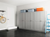 Estate 38.5-in W x 70.375-in H Wood Composite Gray Wall-mount Utility Storage Cabinet