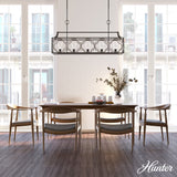 Hunter Stone Creek 5-Light Matte Bronze Transitional Led Bare Bulb Chandelier