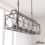 Hunter Stone Creek 5-Light Matte Bronze Transitional Led Bare Bulb Chandelier