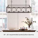 Hunter Stone Creek 5-Light Matte Bronze Transitional Led Bare Bulb Chandelier