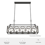 Hunter Stone Creek 5-Light Matte Bronze Transitional Led Bare Bulb Chandelier