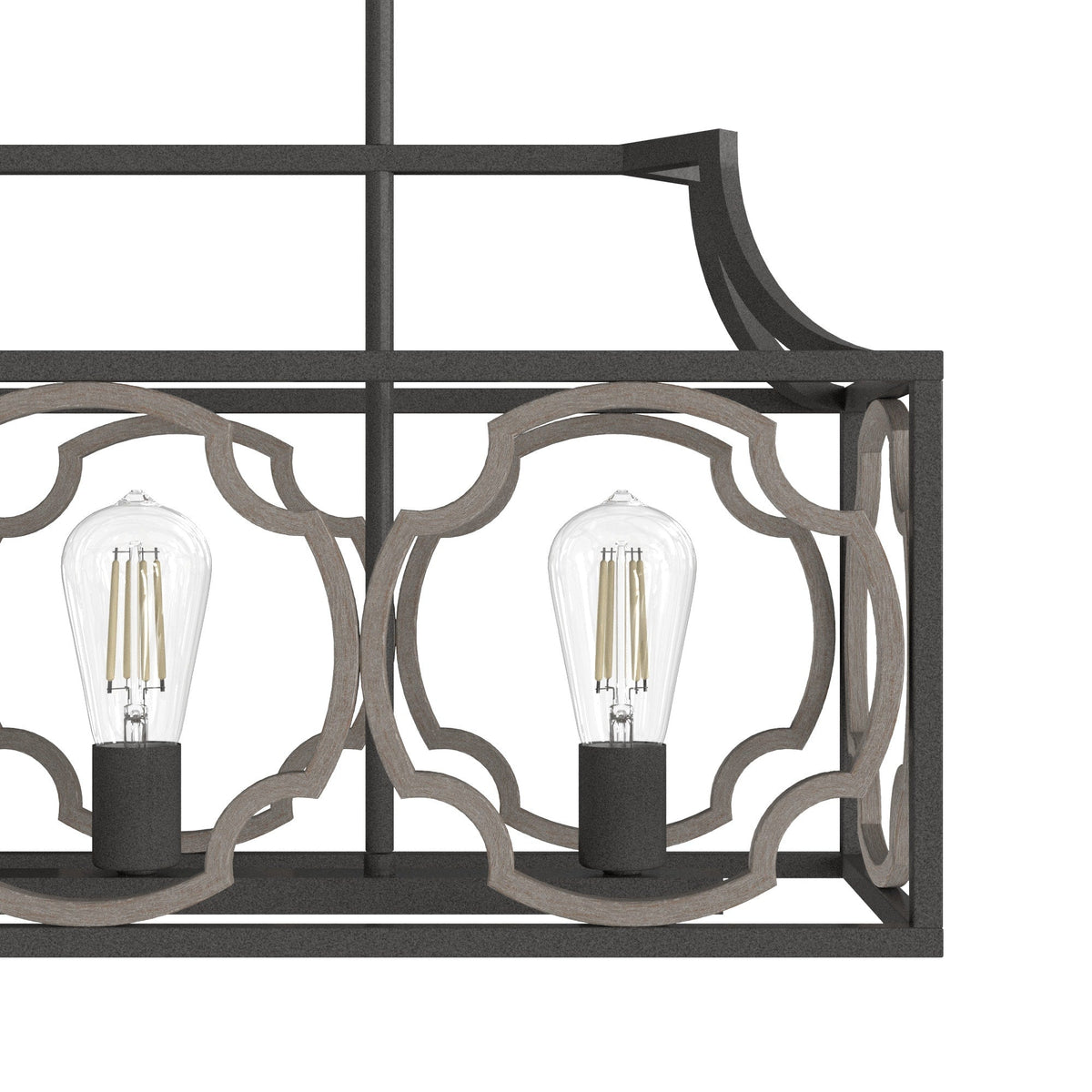 Hunter Stone Creek 5-Light Matte Bronze Transitional Led Bare Bulb Chandelier