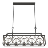 Hunter Stone Creek 5-Light Matte Bronze Transitional Led Bare Bulb Chandelier