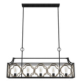 Hunter Stone Creek 5-Light Matte Black Transitional Led Bare Bulb Chandelier