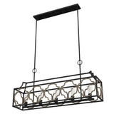 Hunter Stone Creek 5-Light Matte Black Transitional Led Bare Bulb Chandelier