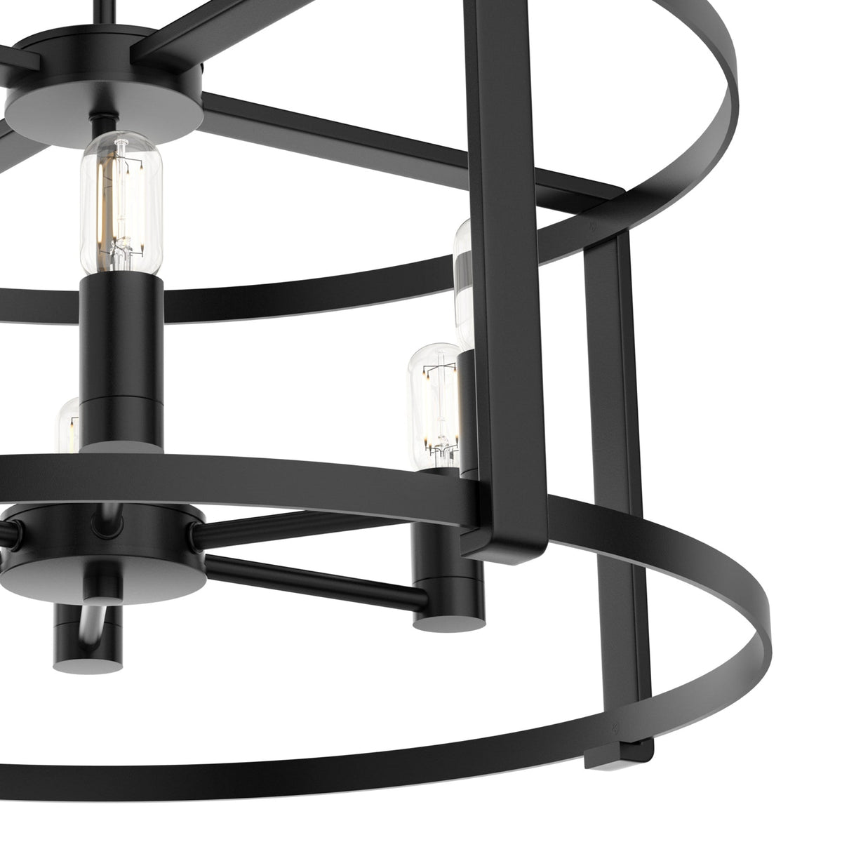 Hunter Astwood 6-Light Matte Black Transitional Led Chandelier