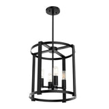 Hunter Astwood 4-Light Matte Black Transitional Led Chandelier