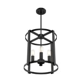 Hunter Astwood 4-Light Matte Black Transitional Led Chandelier