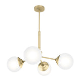 Hunter Hepburn 4-Light Matte Glam Led Chandelier