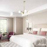 Hunter Hepburn 4-Light Matte Glam Led Chandelier
