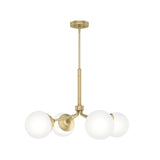 Hunter Hepburn 4-Light Matte Glam Led Chandelier