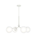 Hunter Hepburn 4-Light Matte White Glam Led Chandelier