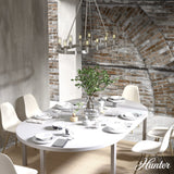 Hunter Saddlewood 10-Light Brushed Nickel Transitional Led Bare Bulb Chandelier